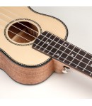 Cascha® ukulele sopranowe lity świerk Premium z pokrowcem
