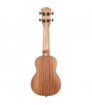 Cascha® ukulele soprano solid spruce Premium mahogany with gigbag