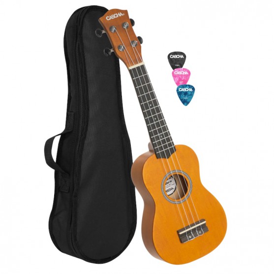Cascha® ukulele soprano YELLOW with gigbag