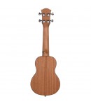 Cascha® ukulele soprano Mahogany Premium mahogany with gigbag