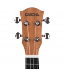 Cascha® ukulele sopranowe Mahoń Premium z pokrowcem