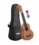 Cascha® ukulele sopranowe Mahoń Premium z pokrowcem