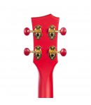 Cascha® ukulele koncertowe Red z futerałem i akcesoriami