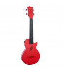Cascha® ukulele koncertowe Red z futerałem i akcesoriami