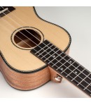 Cascha® ukulele koncertowe lity świerk Premium z pokrowcem