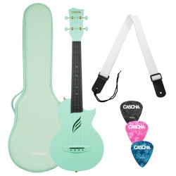 Cascha® ukulele koncertowe Mint z futerałem i akcesoriami